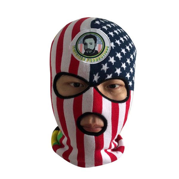 Shop Exclusive JAMAICA & AMERICA Flag SKI MASK